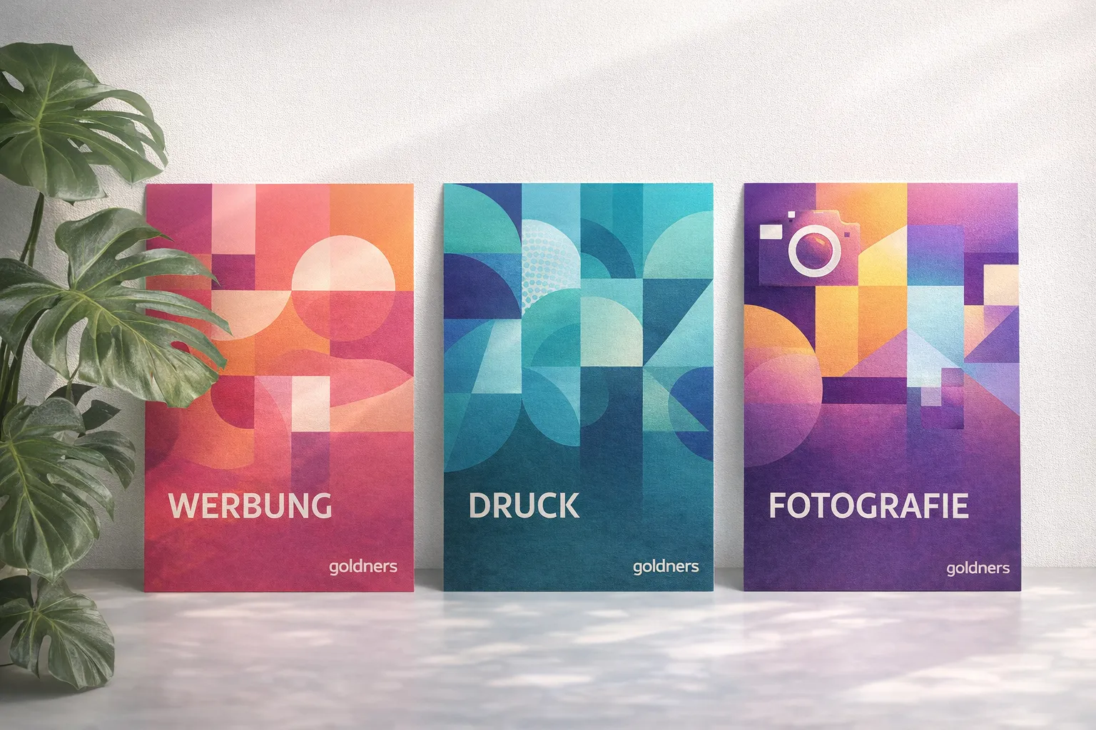 Poster Plakate gefaltet auf A4